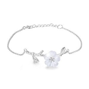 Bracelet Simulated Crystal Flower