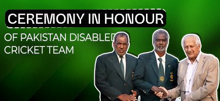 Ceremony In Honour Of Pakistan Disabled Cricket Team