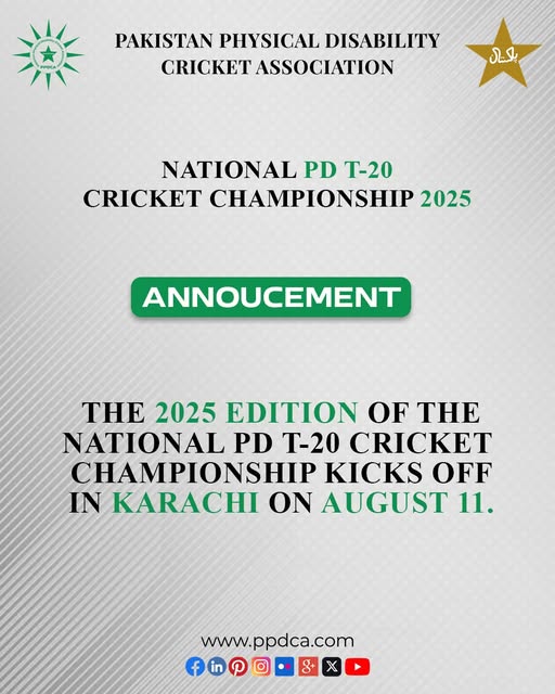 National PD-T20 Cricket Championship 2025