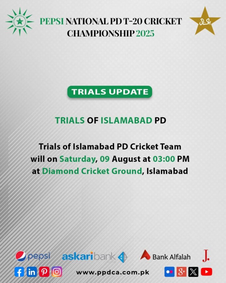National PD-T20 Cricket Championship 2025