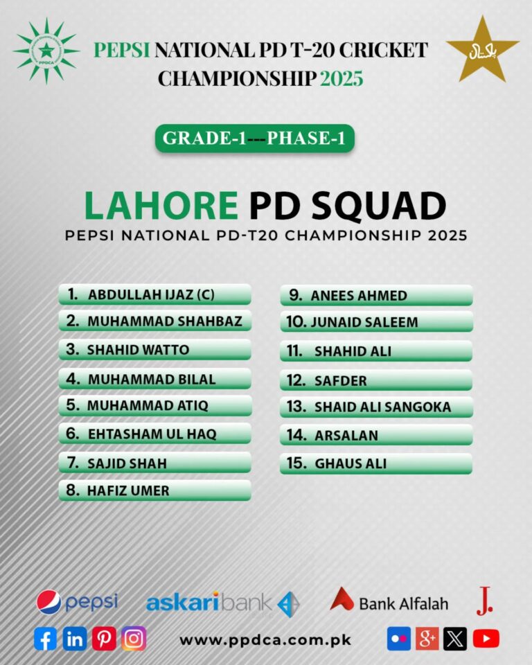 National PD-T20 Cricket Championship 2025