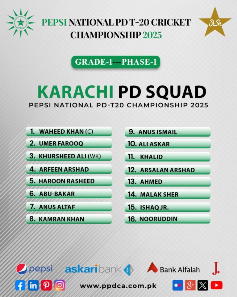 National PD-T20 Cricket Championship 2025