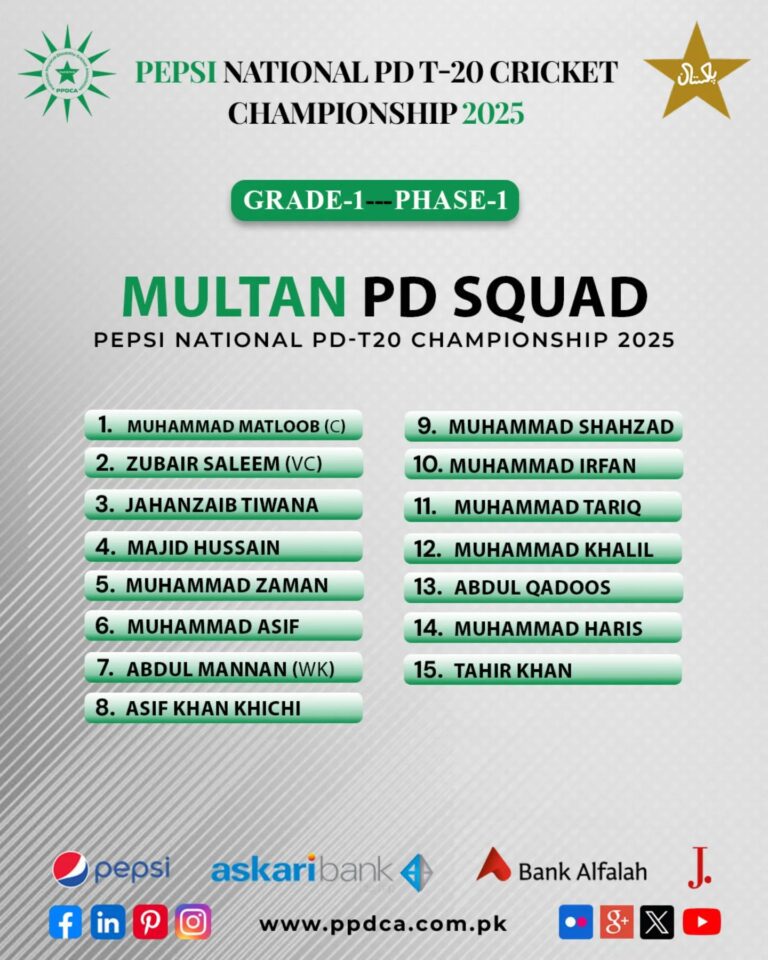 National PD-T20 Cricket Championship 2025