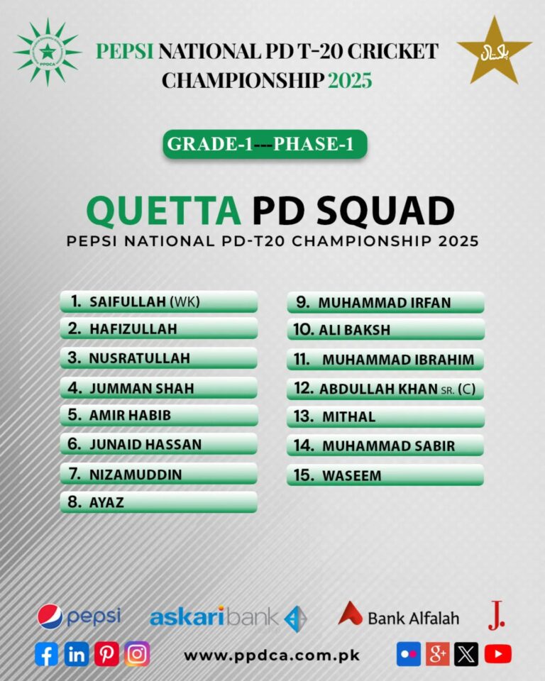 National PD-T20 Cricket Championship 2025
