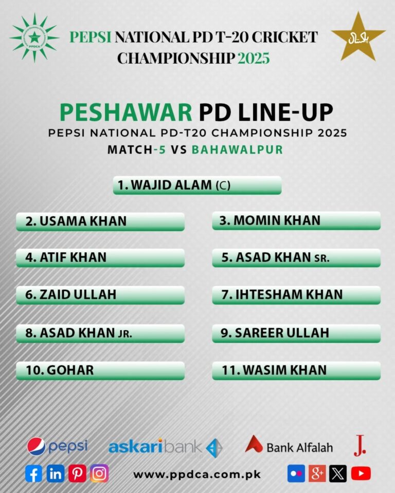 Pepsi National PD T-20 Cricket Championship 2025 - Physical Disable Cricket Associate