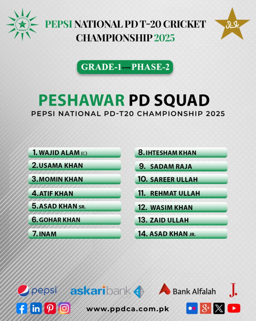 Peshawar PD Cricket Team Physical Disable Cricket Associate - PPDCA