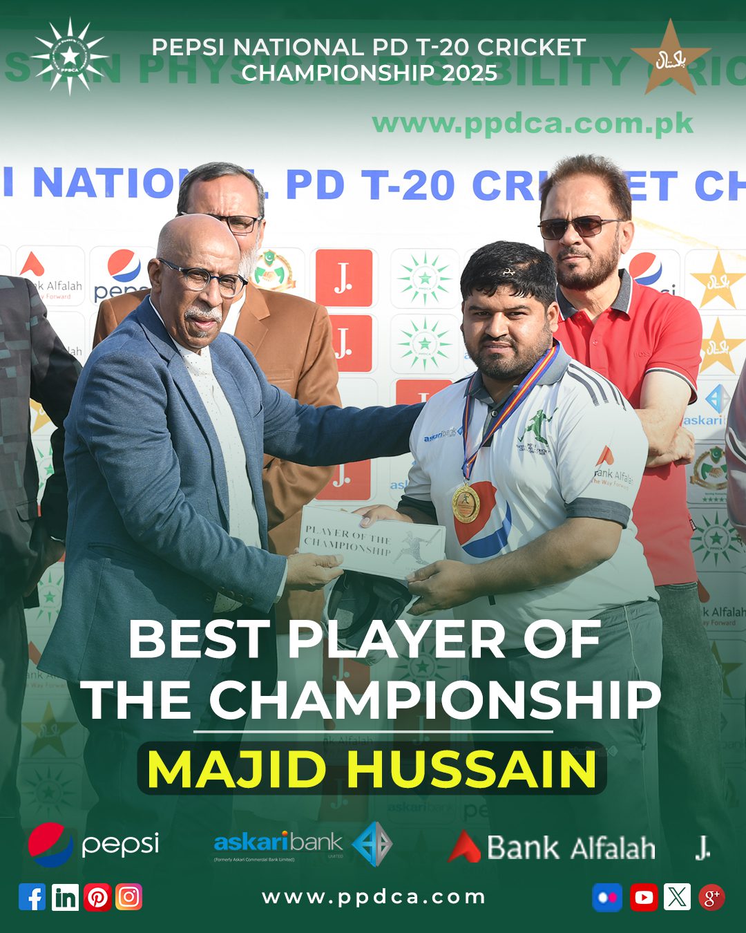 Majid Hussain Pepsi National PD T-20 Cricket Championship 2025 - Physical Disable Cricket Associate