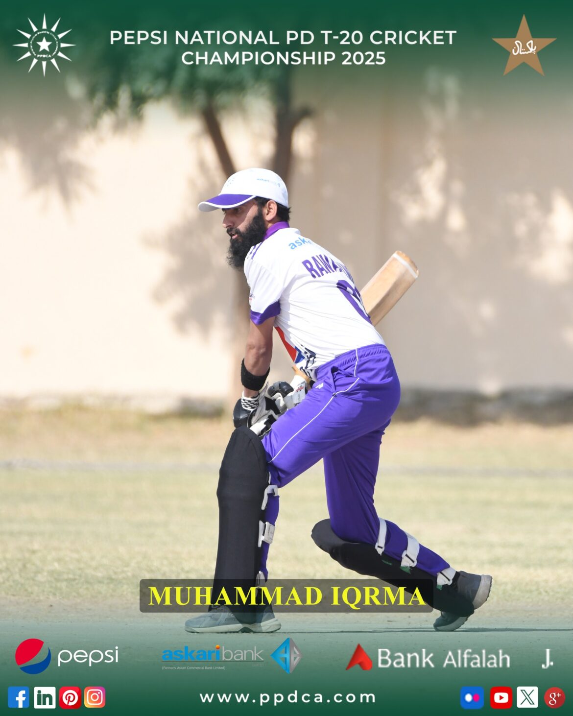 Muhammad Iqrma Pepsi National PD T-20 Cricket Championship 2025 - Physical Disable Cricket Associate