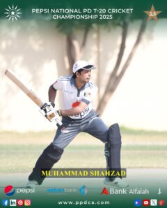 Muhammad Shahzad Pepsi National PD T-20 Cricket Championship 2025 - Physical Disable Cricket Associate